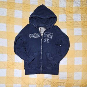 Ruehl No.925 Dark Navy Blue Hoodie Size Medium